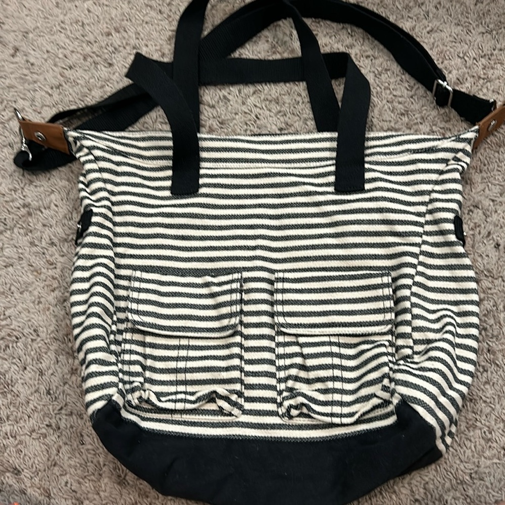 Thirty-one stripped crossbody/tote bag